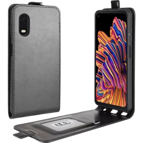 For Galaxy Xcover Pro Case PU Leather Wallet Stand Vertical Flip Case for Samsung Galaxy Xcover Pro SM-G715FN SM-G715F 2020