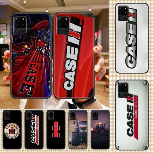 CASE IH Tractor Logo Phone case For Samsung Galaxy Note 4 8 9 10 20 S8 S9 S10 S10E S20 Plus UITRA Ultra black painting Etui tpu