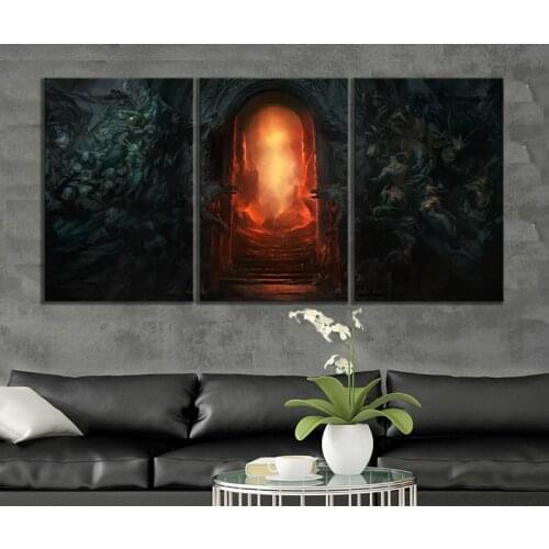 Diablo 4 Game Poster Artwork Paintings Fantasy Wall Art HD Canvas Painting for Living Room Decor