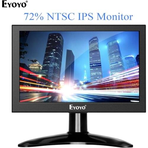 Eyoyo 7" Portable 1280x800 HD IPS 7 Inch LCD Screen Display Portable Security Surveillance CCTV Monitor Raspberry Pi For DVD VCD