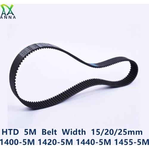 HTD 5M synchronous Timing belt C=1400/1420/1440/1455 width 15/20/25mm Teeth 280 284 288 291 HTD5M 1400-5M 1420-5M 1440-5 1455-5M