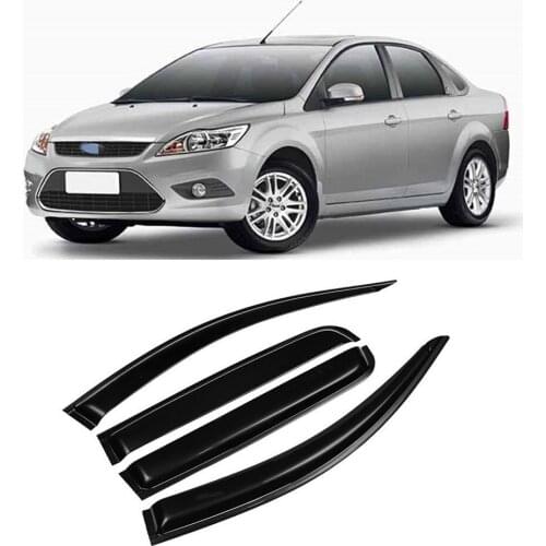 For Ford Focus 2 MK2 2007 2008 2009 2010 2011 Window Visor Wind Rain Sun Smoke Guard Deflector Vent Shade Door Side Raincoat