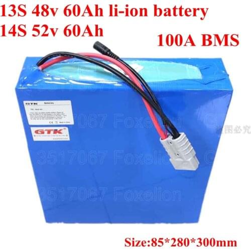 13S 48v 60Ah li-ion battery 14S 52v 60Ah electric surfboard jet board gtk foils efoil hydrofoil fliteboard BMS power motor + 10A