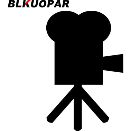 BLKUOPAR for Icon Old Movie Camera Decals Vinyl Material Car Stickers Window Waterproof Suitcase Sunscreen Funny Decoration