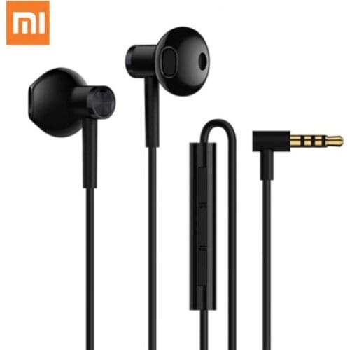 2018 Newest Xiaomi Dynamic Ceramic Speaker Dual Driver Earphone 3.5 MEMS Microphone Hi-Res Audio Half In-Ear Earphones