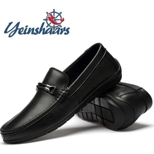 Formal Shoes Men Genuine Leather Loafers Light Comfortable Driving Shoes Leisure Walk High Quality Summer Shoes Classic Loafers