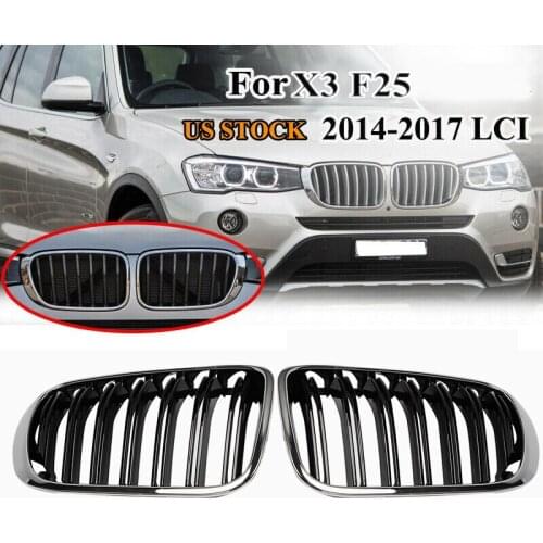 Car Front Kidney Grille Grill Fit For-BMW X3 F25 /X4 F26 2014 2015 2016 2017