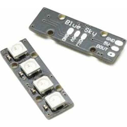 Portable Super Mini LED Strip with 4 WS2812B RG85050 Colorful LED Lamp for Naze32 CC3D Flight Controller RC Drone