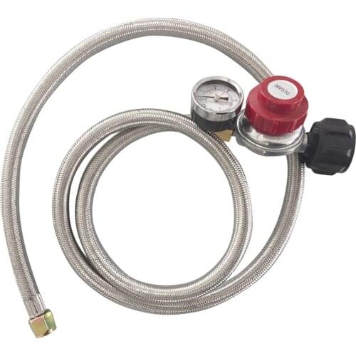 Earth Star 0-30PSI High pressure adjustable propane regulator with braided hose 60inches