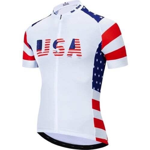 2020 USA New Team Cycling Jersey Customized Road Mountain Race Top bike jersey max storm
