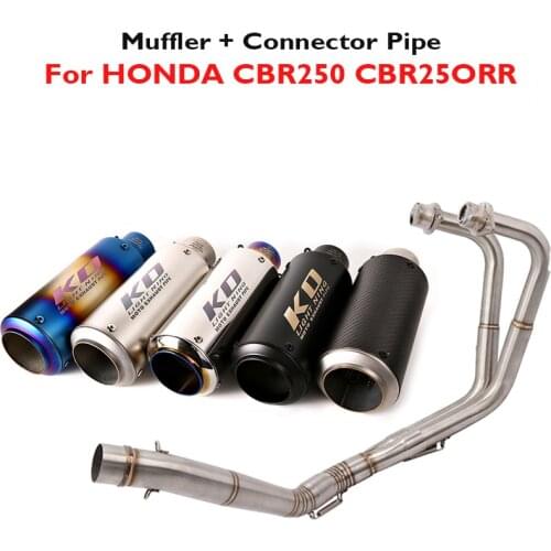 Motorcycle Exhaust System Muffler Escape Pipe Tip Header Link Tube Connection Link for HONDA CBR25ORR CBR250 2018 2019 2020