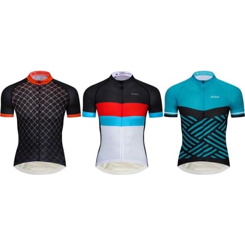 Wulibike Cycling Jersey Mens Short Sleeve Bicycle Tops Summer Breathable MTB Bike Sportwear Man Cycling Clothing