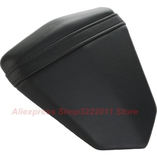 Motorcycle Rear Leather Pillion Passenger Seat Black Back Cusion Cover For YAMAHA YZF-R6 YZF R6 2006 2007