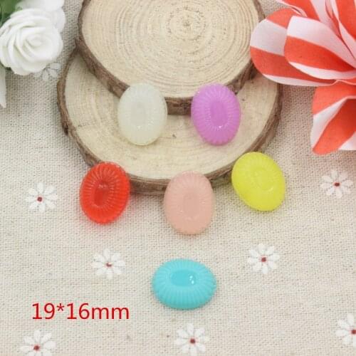 20pcs/lot resin sweet DIY resin cabochons accessories mix colors for kids hair