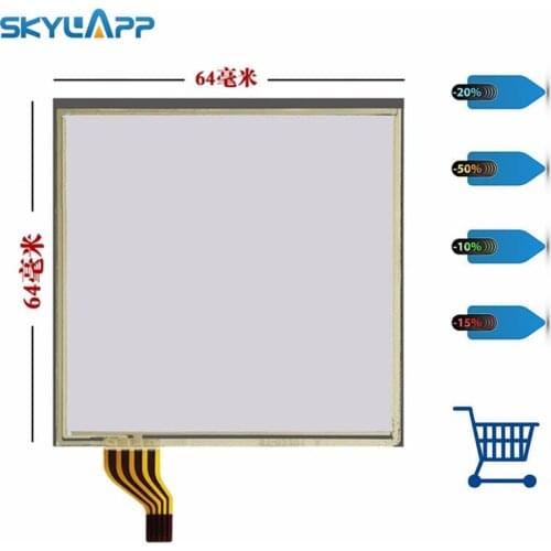 Skylarpu 4 wire 64mm*64mm touch panel for symbol MC3200-G MC3000 3070 3100 3190 Touch screen handwriting Glass Panel Digitizer