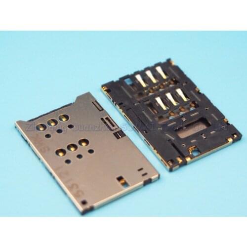 5pcs/lot Sim Card Slot For ZTE U9815 N988 Card holder Huawei P1 T9200 U9200 Sony ST25I Card Slot free shipping