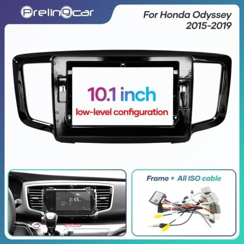 1Din 2Din Car DVD Navigation Radio Fascia Frame For Honda Odyssey 2015-2019 Stereo Receiver Player Panel Dash Trim Kits