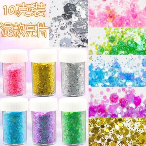 Mixed Shiny Colors Sequins Spangles Resin Fillings Crystal Mud Jewelry Making