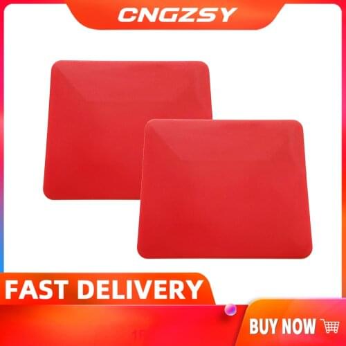 CNGZSY Window Film Installation Scraper Portable Red Trapezoidal Auto Stickers Soft Squeegee Car Vinyl Wrapping Tools 2A27