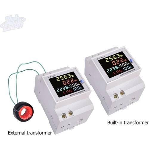 D52-2066 Electric Meter Single-phase Smart Household Intelligent Watt-hour Meter Guide Rail Multi-Function Digitial Meter