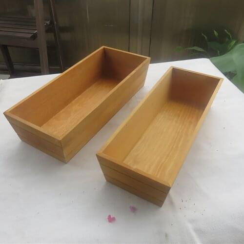 Rustic Wooden Flower Succulent Planter Plant Box Garden Planter Trough Pot Size S/L
