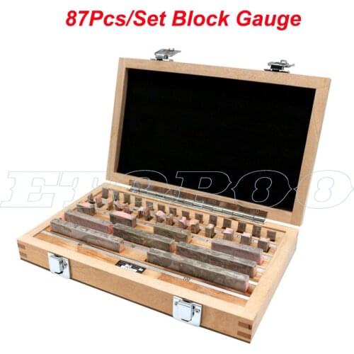 ETOPOO 87Pcs/Set 1 grade 0 grade Block Gauge Caliper Inspection Block Gauge inspect Measuring Tools