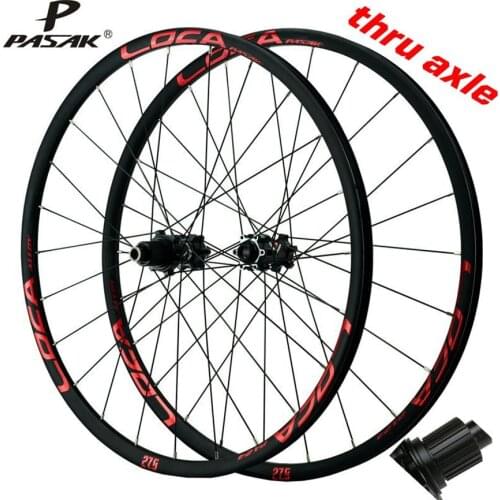 MTB 26/27.5/29inch PASAK Mountain Disc Brake Wheels Micro Spline Hub 5 Claws Wheelset 12 Speed Sealed Bearing Rims