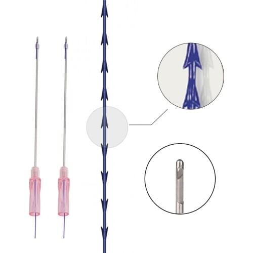 Hot Selling Mono Screw Cone Cog Press Sculpting Method Multi Mesh L W Blunt Eye Brow Nose Wrinkle Hilo Pdo Thread Cog Face Lift