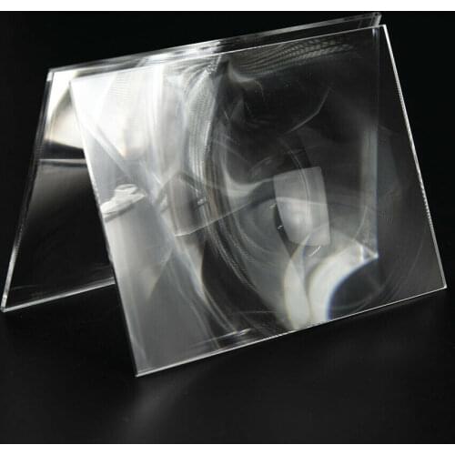 2pcs 7/12/15 Inch PMMA Plastic Fresnel Lens for DIY Mobile Phone HD Projector Fresnel Lens Plane Magnifier Solar Concentrator