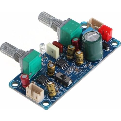 Single Power DC 9-32V Low Pass Filter Bass Subwoofer Pre-AMP Amplifier Board Dropship