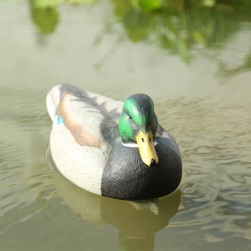 Floating Plastic Mallard Duck Decoy Texas Style Deadly Fishing Decoy Drake Hunting Lifelike Realistic Decoration Miniatures