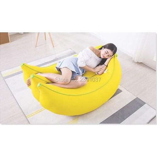 Lovely Banana Mesh Cloth Bean Bag Sofa for Kids Bedroom Couch Tatami mini sofa kids sofa fauteuil enfant Detachable and washable