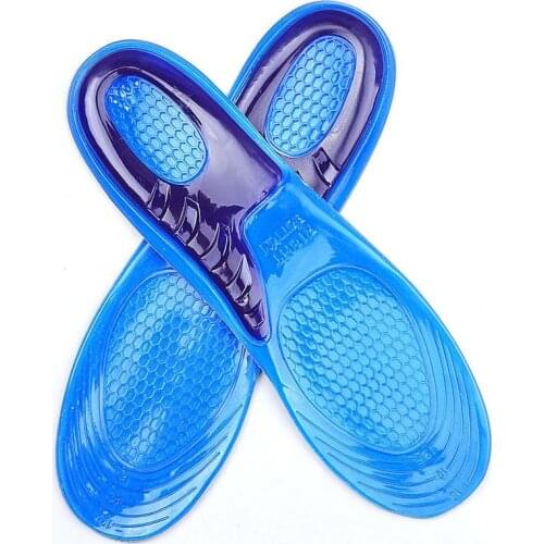 USHINE Silicone Non-Slip Gel Soft Sport Shoe Insoles Pad Orthotic Arch Support Massaging Insole