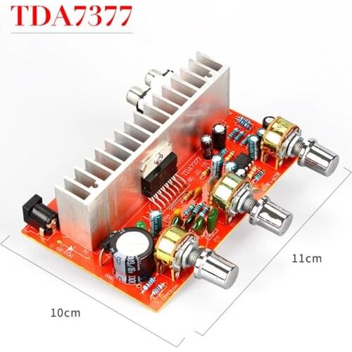 TDA7377 DC12V 40W Car DIY Stereo Dual-Channel Power Amplifier Board Finished Product