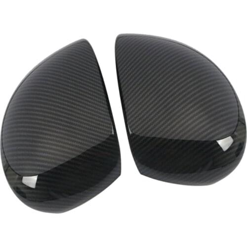 1 Pair Car Carbon Fiber Style Side Door Wing Mirror Cover Trim Fit for Dodge Challenger 2015 2016 2017 2018 2019