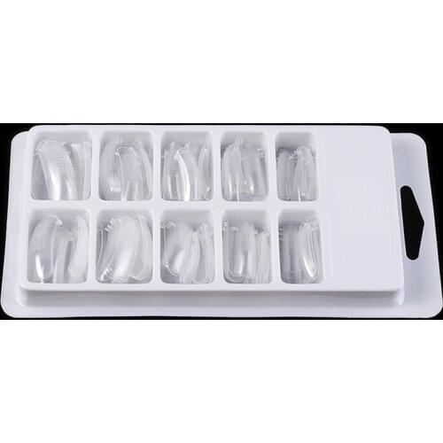 20Pcs/Pack Nail Dual Forms Finger Extension Quick Building Mold Tips Nail Art UV Builder Tool Hot