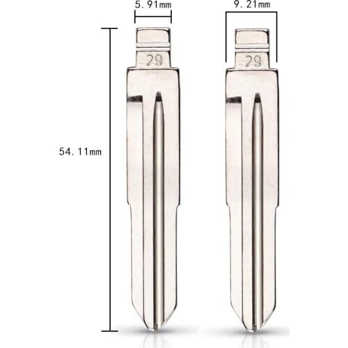 #29 HYN7R Metal Car Key Blade for KD VVDI JMD Remote key For Hyundai Sonata Santa fe Refine