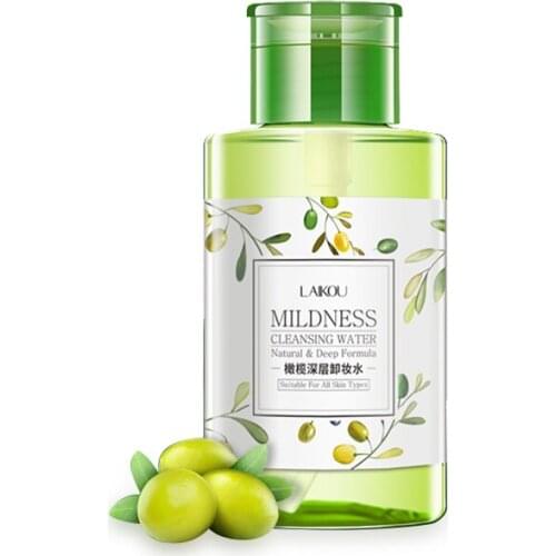 320ml Face Eye Lip Olive Makeup Remover Facial Hygienic Quickly Gentle Deep Cleansing Plant Extracts Cleansing Water Skin Care