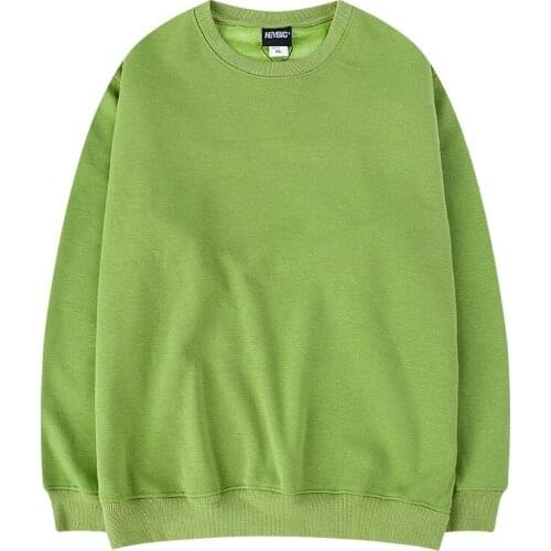 #7083 Green Black White Pink Vintage Winter Autumn Casual Loose Sweatshirt Tops Pullovers O Neck Long Sleeves Fashion Coat Top