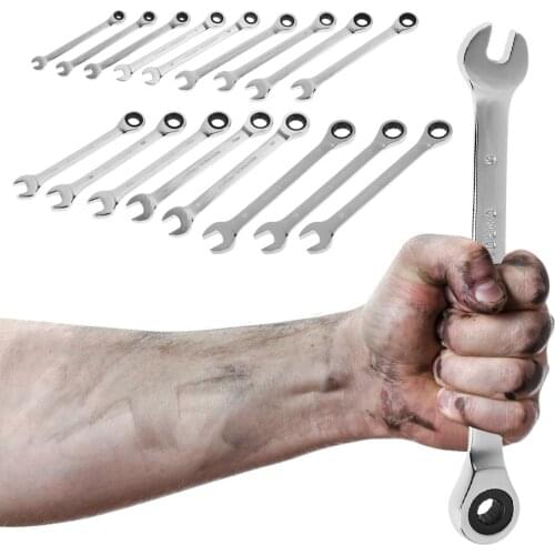 72 Teeth Ratchet Combination Metric Wrench Quick Release Socket Auto Car Repair Wrench Hand Tools Torque Gear Socket Nut Tools