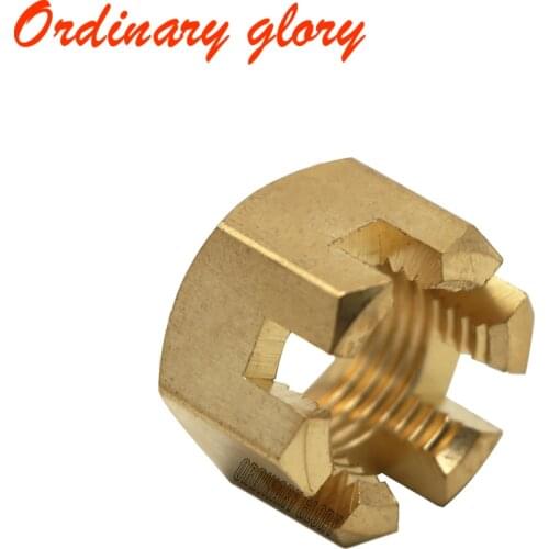 90171-16011 Copper Castle Nut for Yamaha 40HP 50HP 55HP 60HP 70HP 90HP Outboard Engine