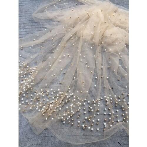 SYJ-91768 African Tulle Lace Fabric Embroidery French Net Lace Fabric High Quality Nigerian Wedding Dress