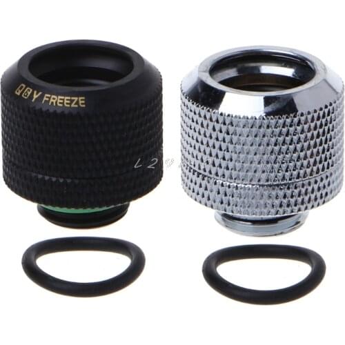 14mm G1/4 Thread Acrylic Hard Tube Fitting Hand Twist 3 Laps 10x14mm Connector For PC Water Cooling