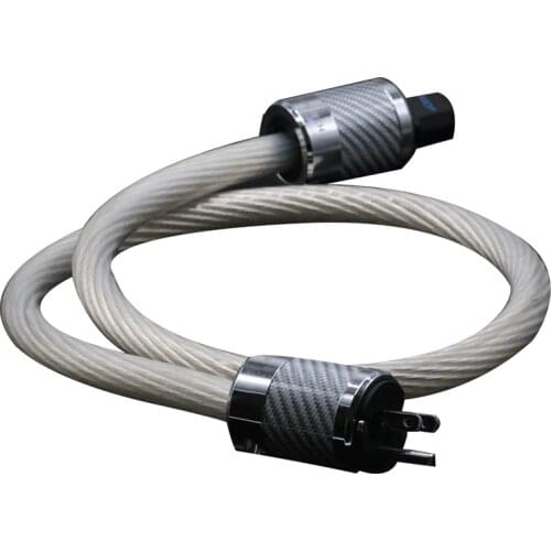 Hifi 5NOCC Audio Cord Rhodium carbon fiber fever AC power cable US plug Version