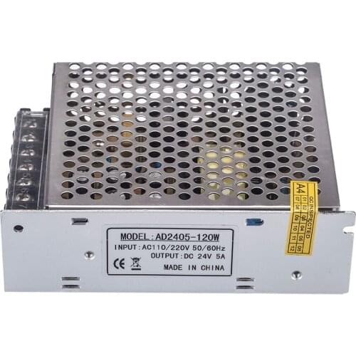 24V Power Supply AC 100V~240V to DC 24V Voltage Transformer Switch Power Supply for Led Strip 5A 120W