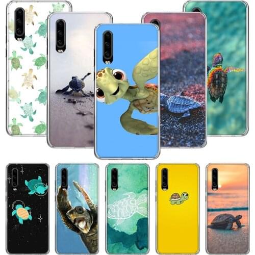 Turtle Tortoise Case For Huawei P40 P30 P20 P10 Mate 30 20 10 Pro Lite P Smart Plus + Z Cover Phone Shell Coque