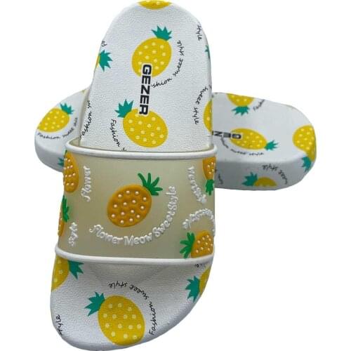 Child Yellow Pineapple Design Slippers