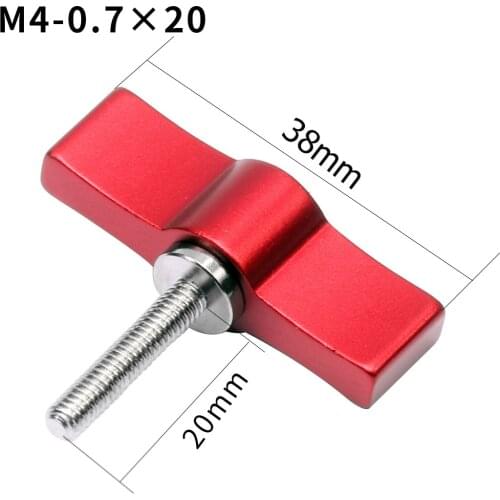 FEICHAO M4 M6 Hand Tighten Screw 17mm 20mm L-Type/T Shaped Adjustable Handle Wrench Lock Adapter for DSLR SLR Camera Cage Rig