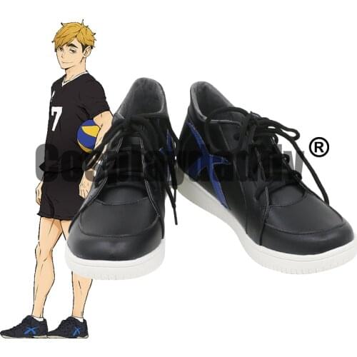 Haikyu!! Haikyuu!! Inarizaki High School Atsumu Miya Anime Cosplay Sport Lace-up Shoes C006