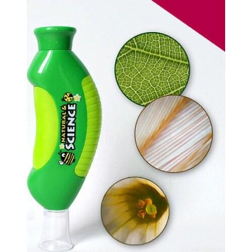 Lightweight Biological Microscope Hand Microscope 80X Home School Educational Toy For Children